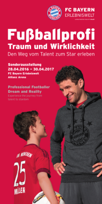 FC Bayern: Werbemittel zur Sonderausstellung in der Erlebniswelt